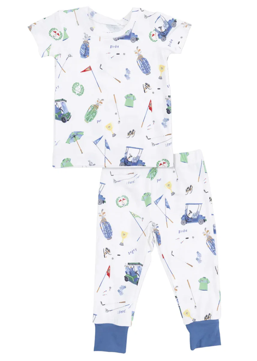 2-Piece Pajama Set - Golf Things Ivory