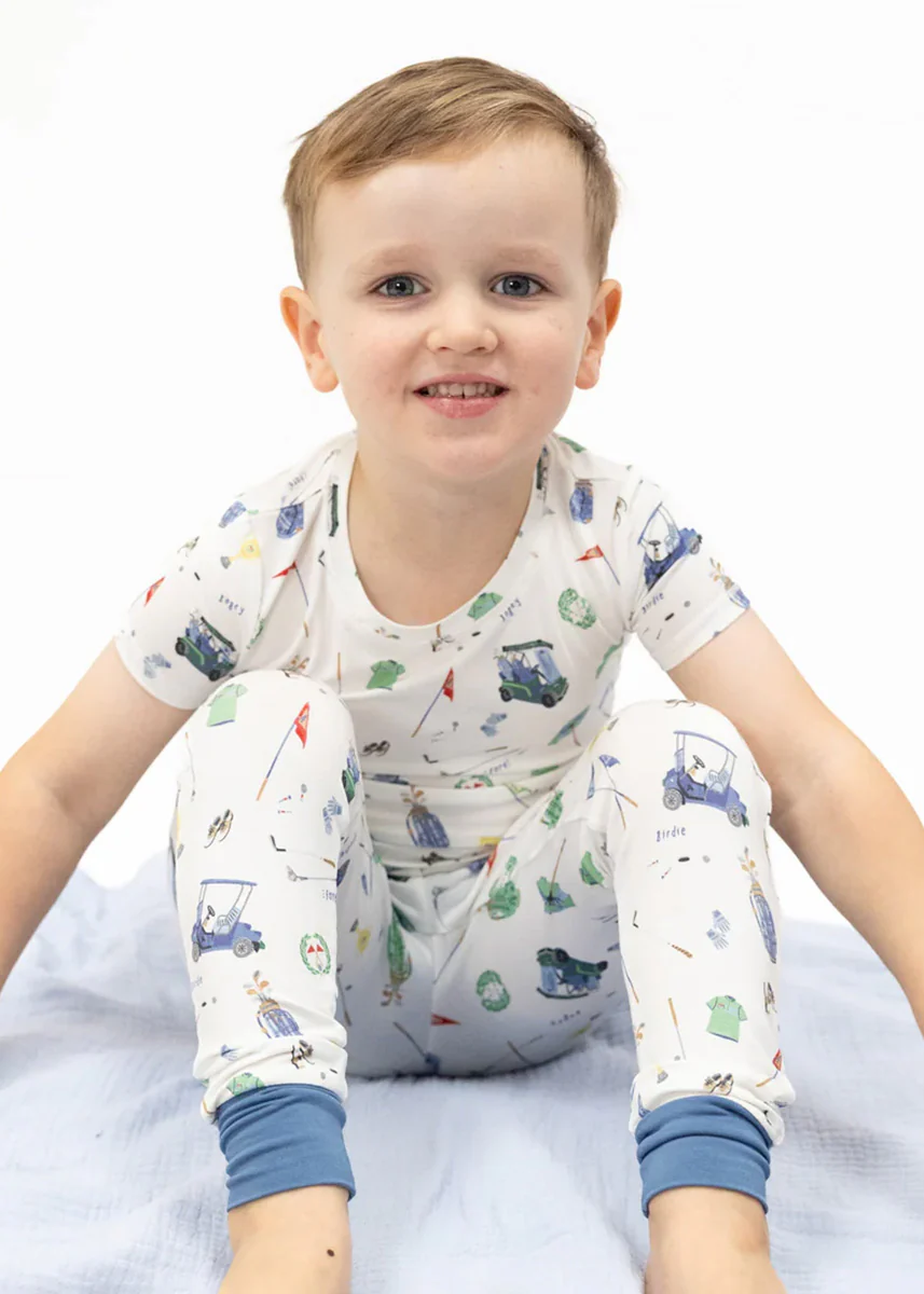 2-Piece Pajama Set - Golf Things Ivory - Image 2