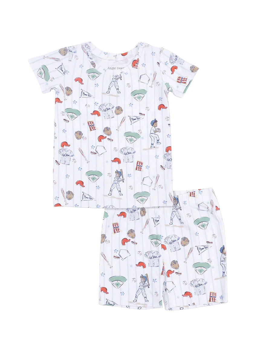 2-Piece S/S Pajama Set - Home Run Baseball