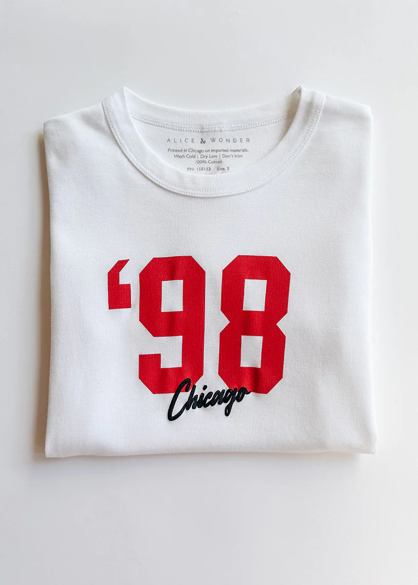 '98 Chicago Baby Tee - White - Image 6