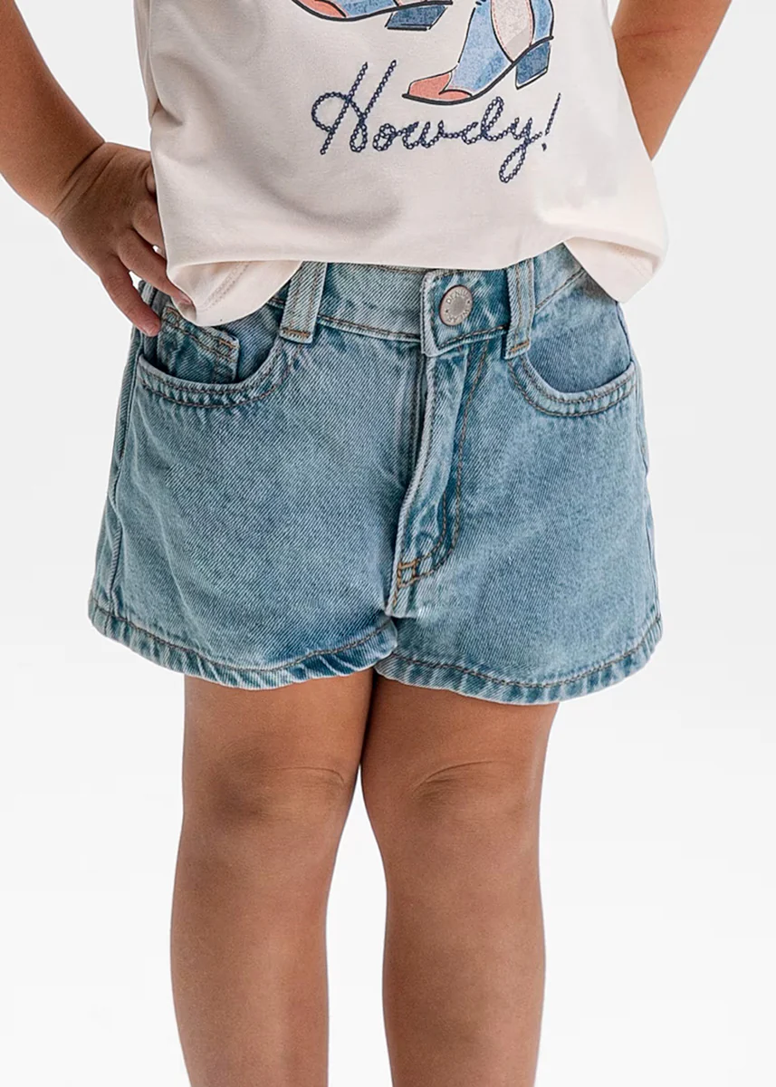 Abigail Denim Shorts - Light - Image 2