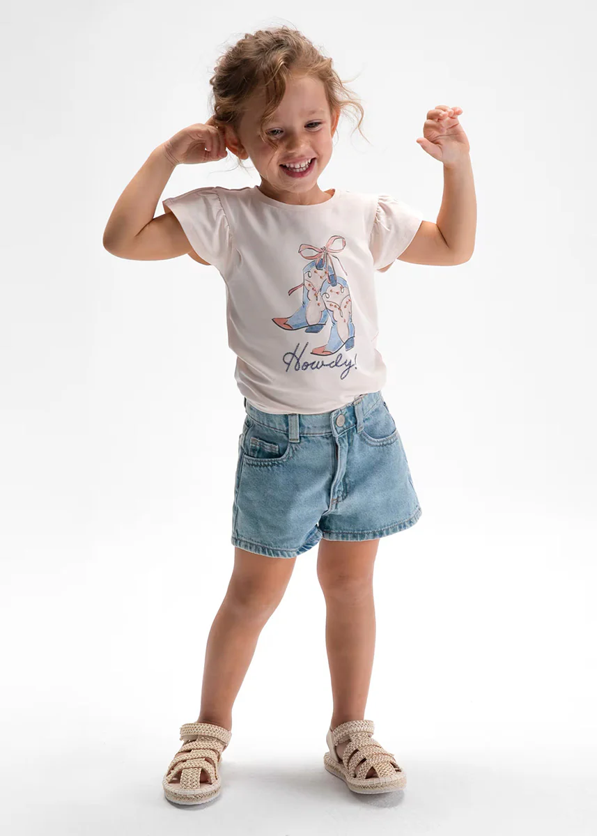 Abigail Denim Shorts - Light - Image 6