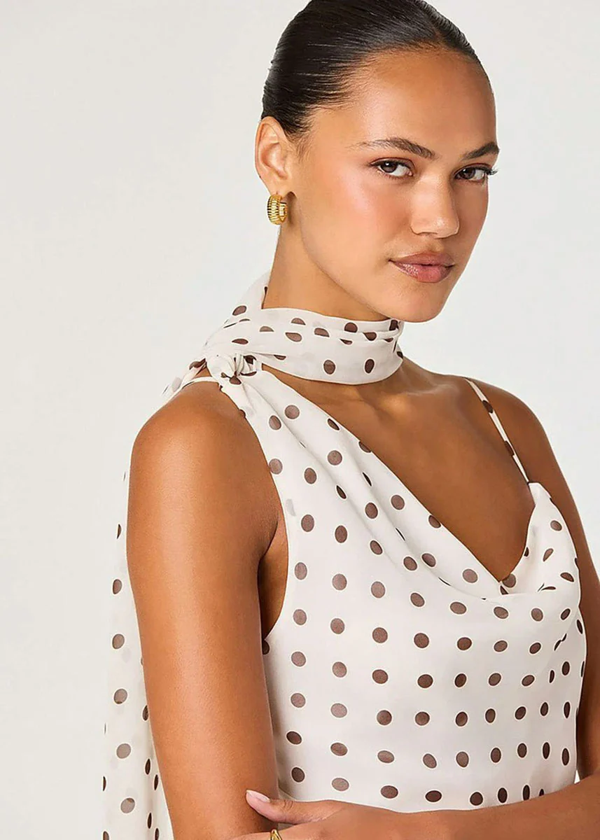 Adrie Top - Cream Polka Dot - Image 4