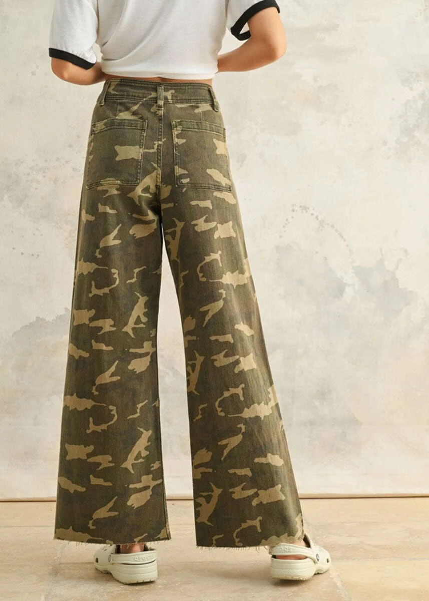 Aimee Lou Camo Print Pants - Image 3