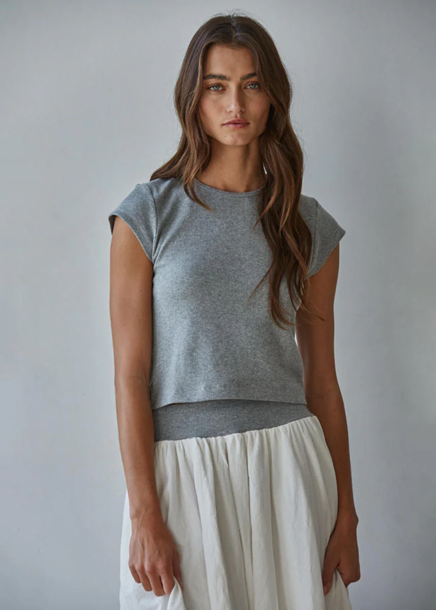 Aisling Top - Heather Grey