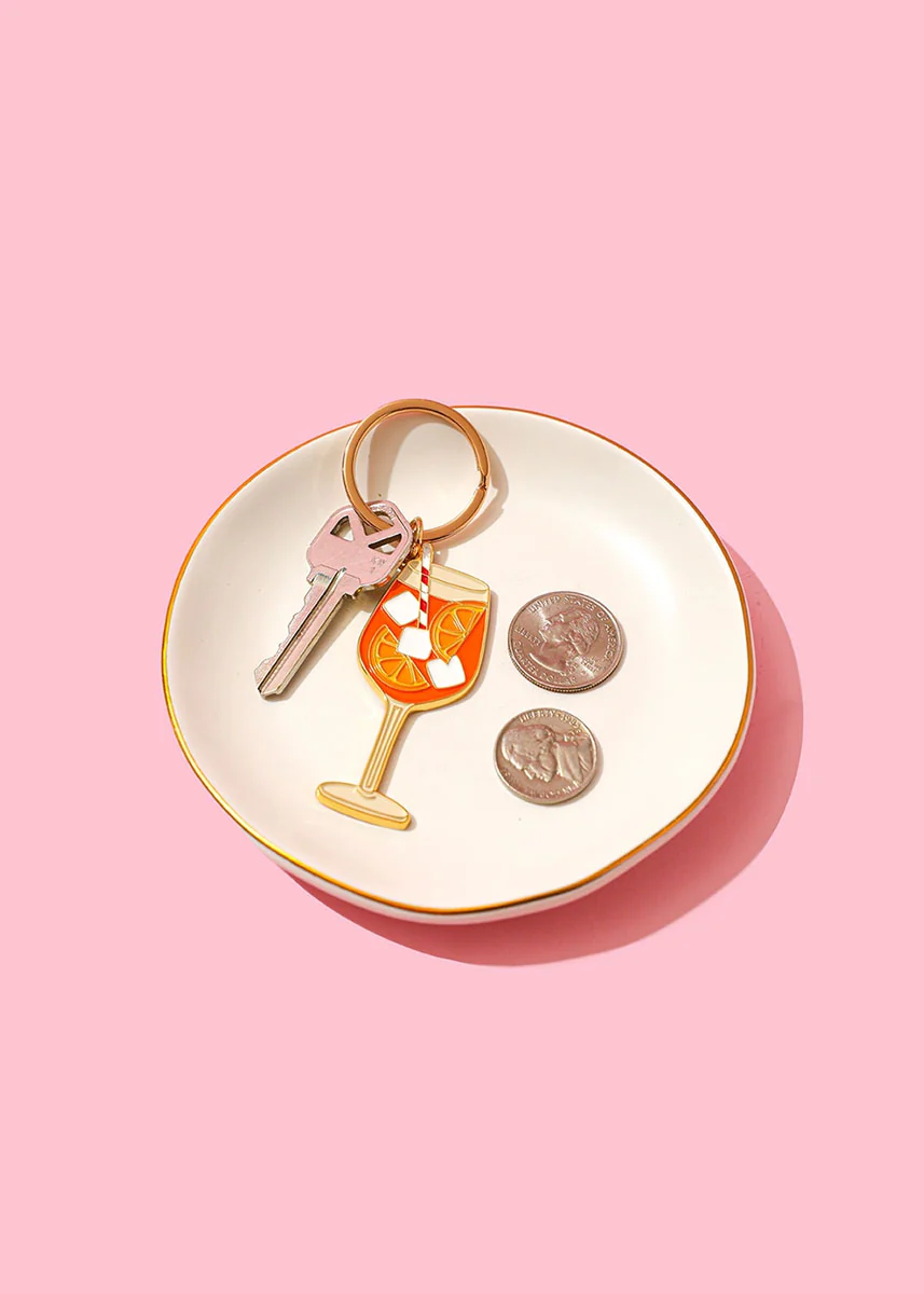 Aperol Spritz Enamel Keychain - Image 2