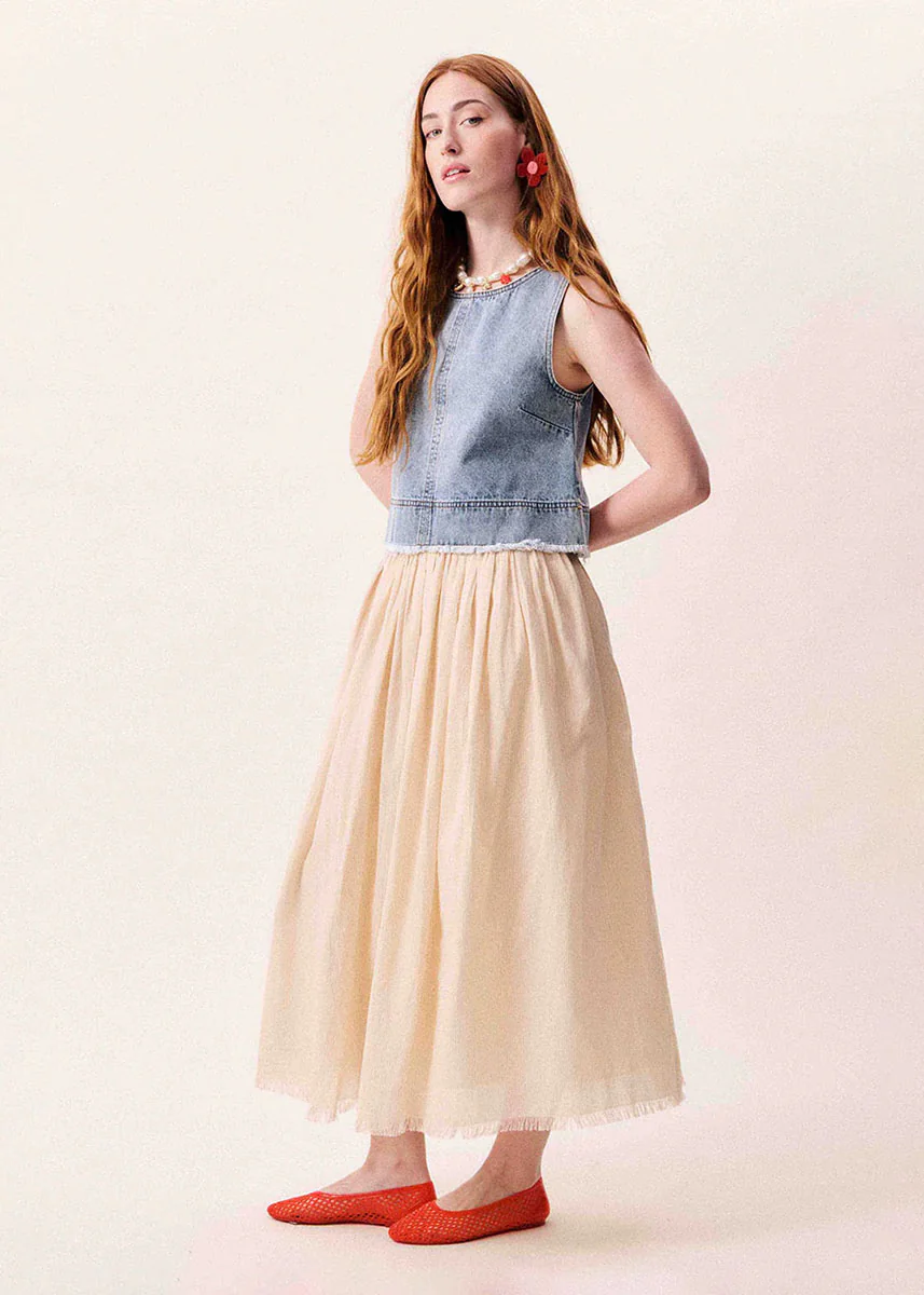 Aqualina Top - Bleu Jean - Image 2