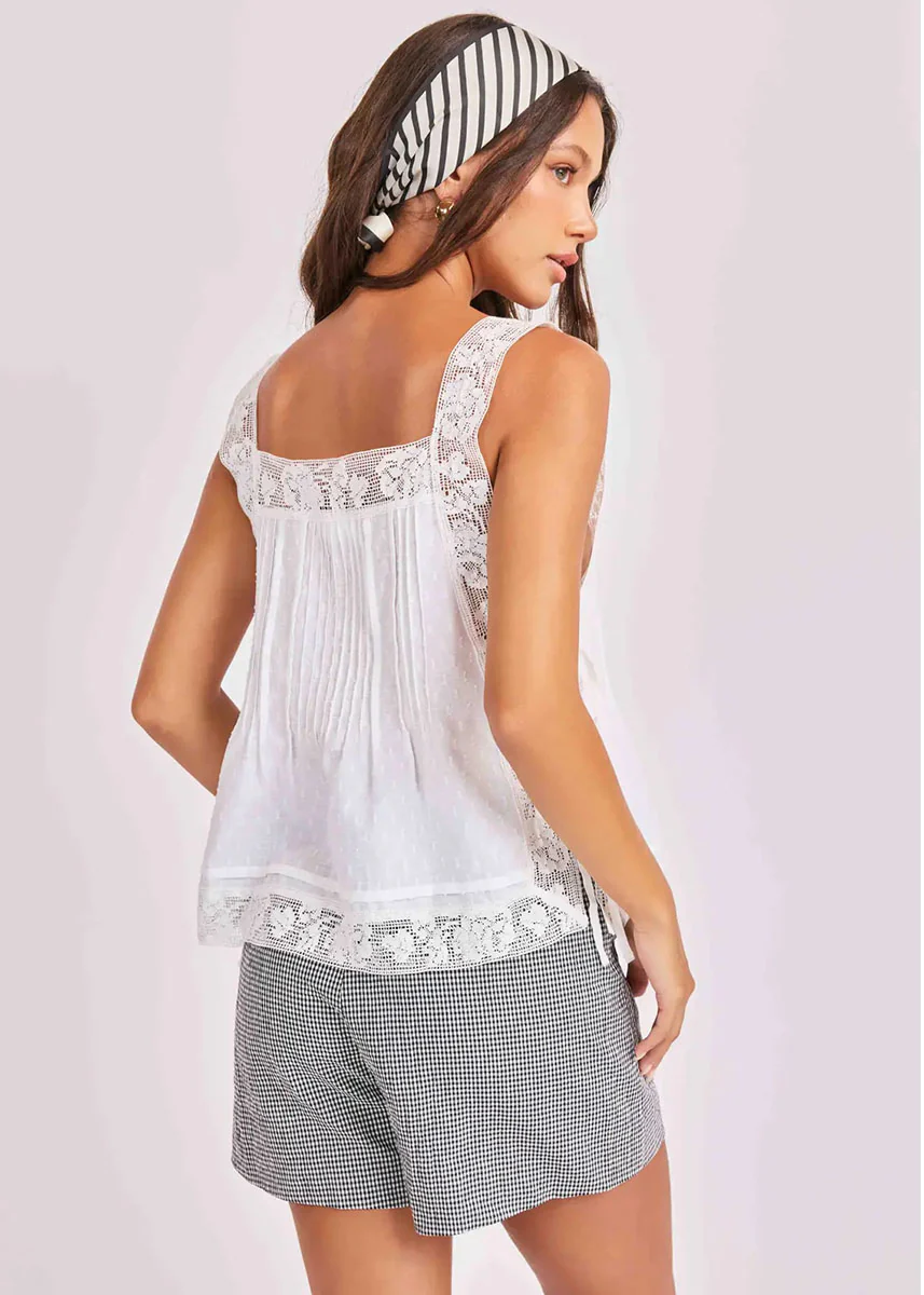 Ariel Apron Top - White - Image 2