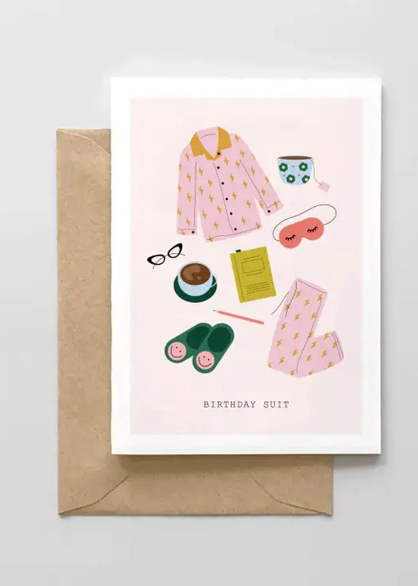 Birthday Suit Essentials Card