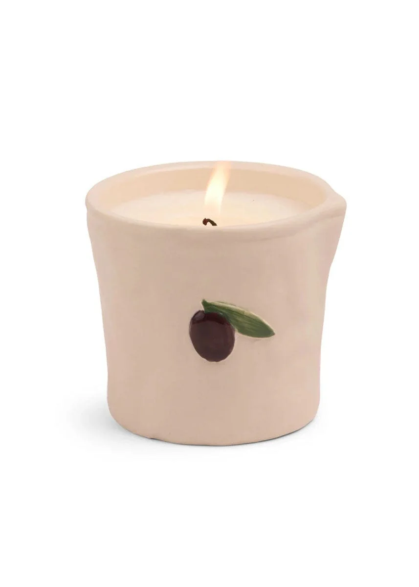 Bistro Olive Ceramic Candle - Fig & Olive - 8oz. - Image 2