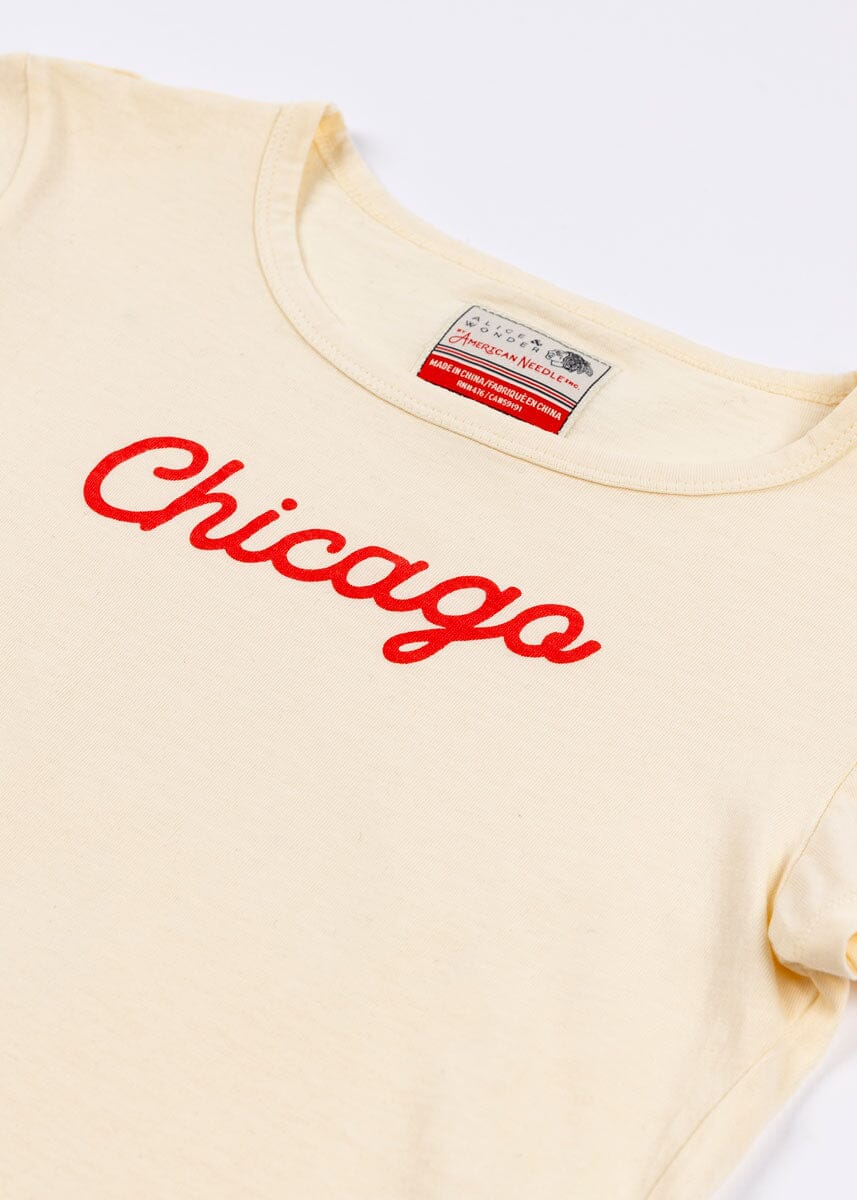 Blackhawks Script Baby Tee - Cream - Image 6