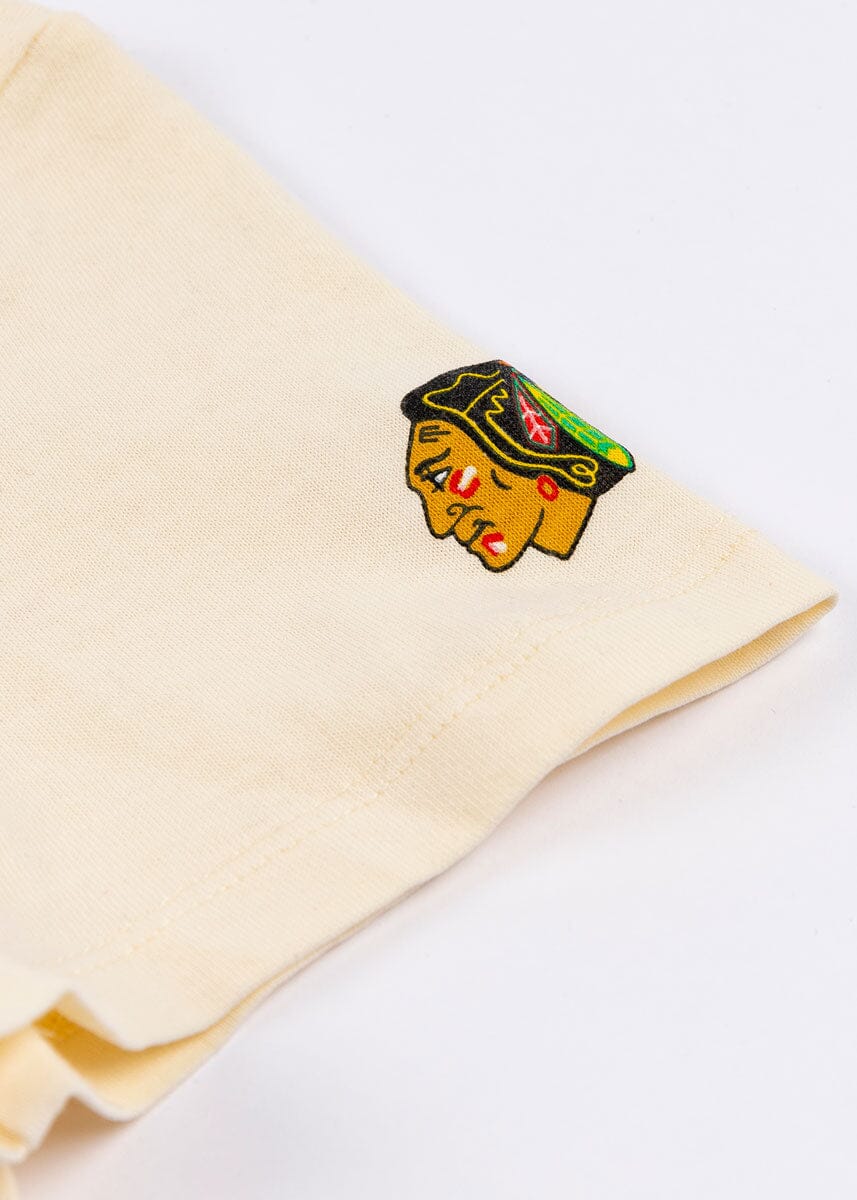 Blackhawks Script Baby Tee - Cream - Image 7