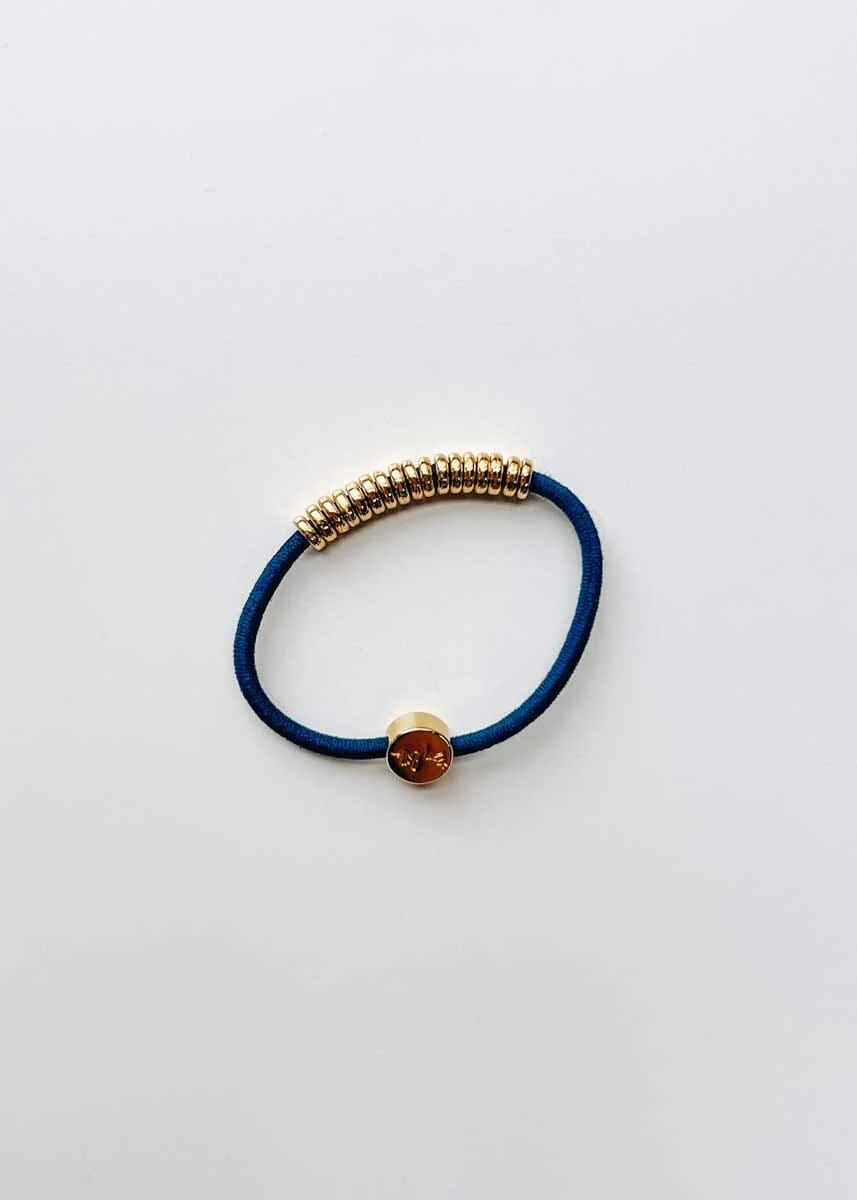 By Lilla Elastic Hairtie Bracelets - Gold Disc - Image 10