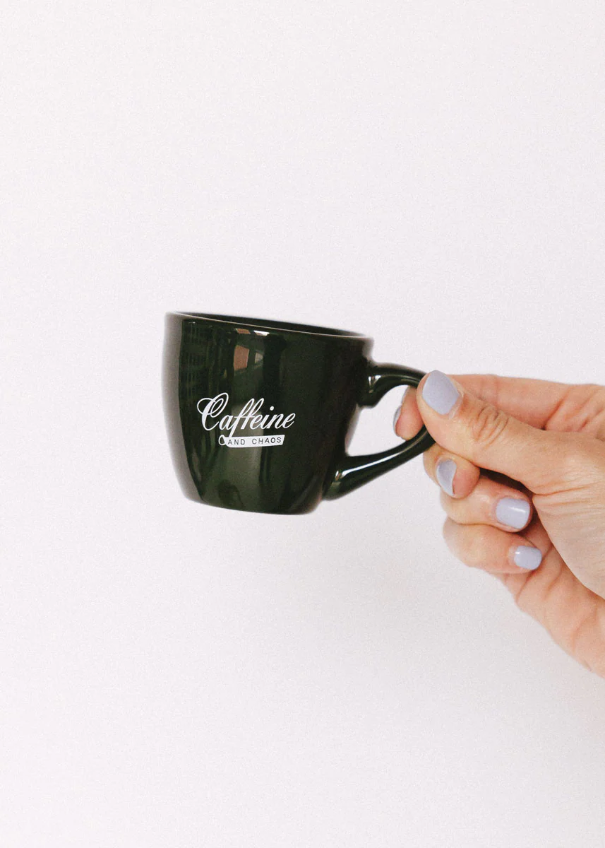 Caffeine And Chaos Espresso Cup - Image 2