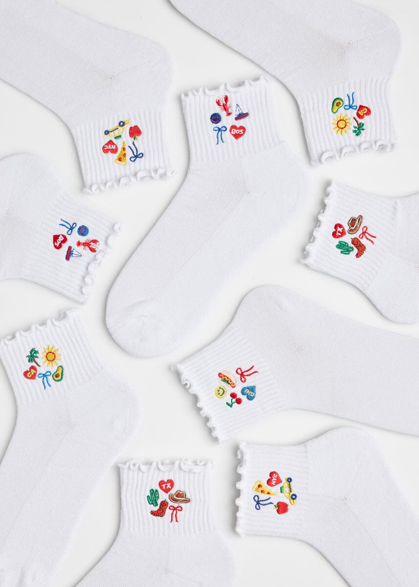 Chicago Icons Ruffle Sock - Image 4