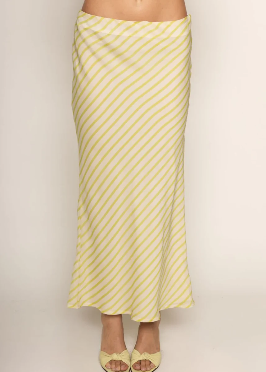 Carina Maxi Skirt - Lime