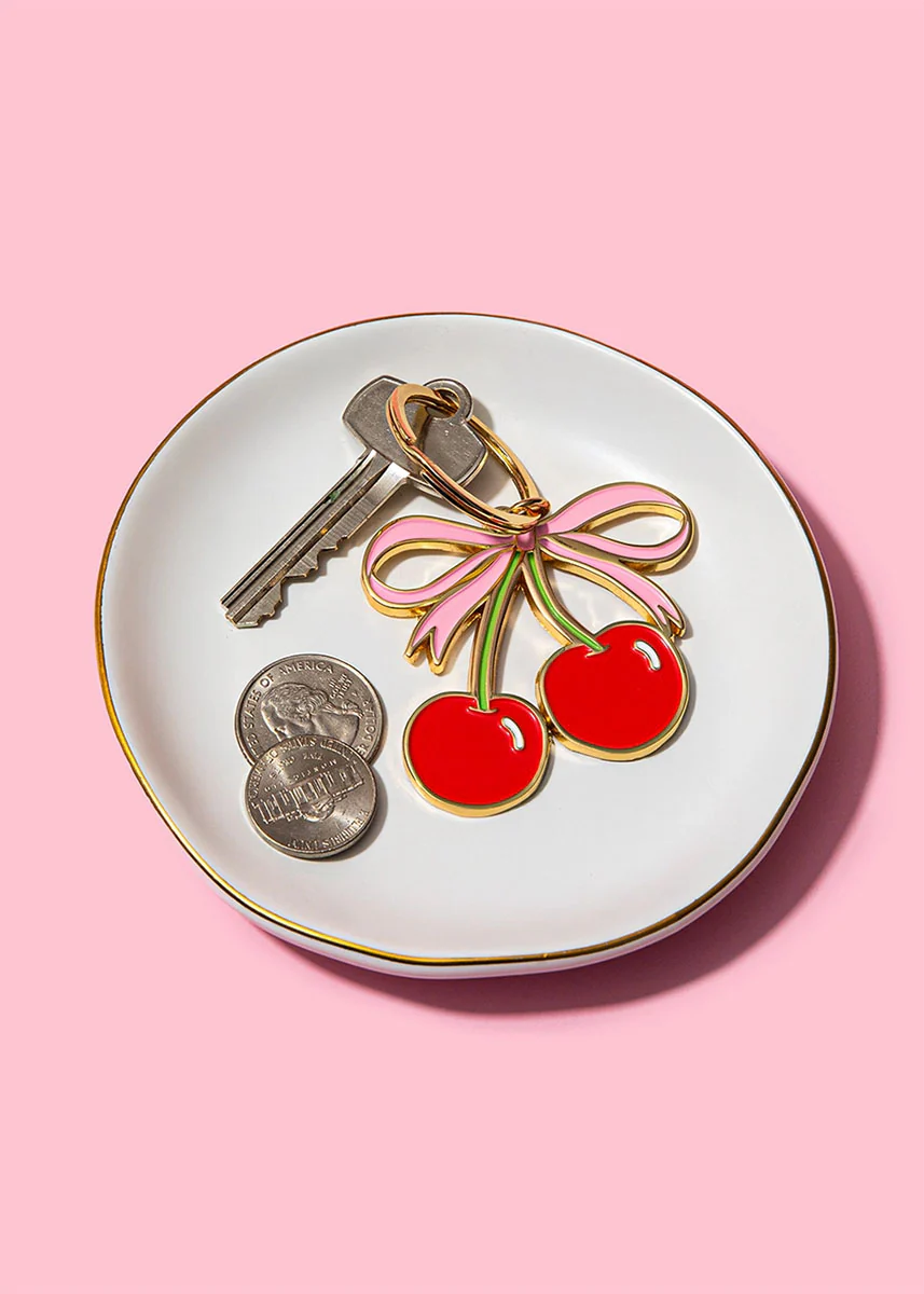 Cherries Enamel Keychain - Image 3