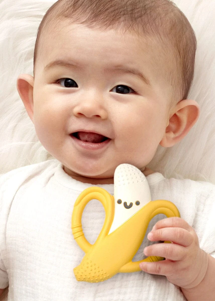 Chew Crew Silicone Handle Teether - Banana - Image 2