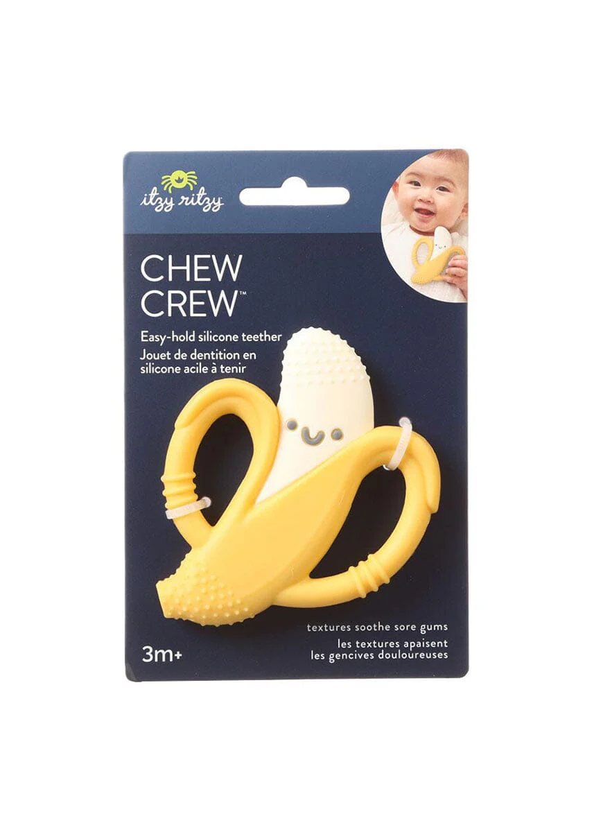 Chew Crew Silicone Handle Teether - Banana - Image 3