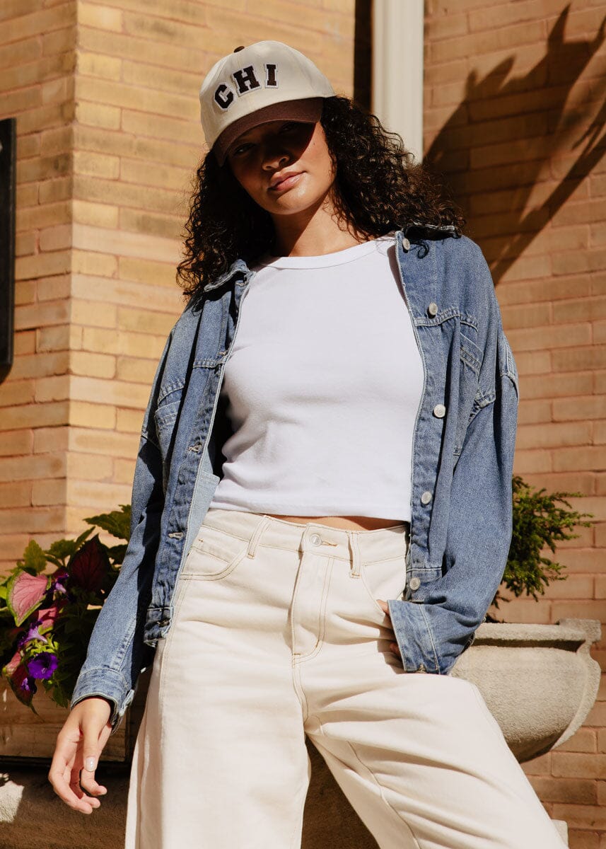 Chi 2-Tone Baseball Cap - Chocolate - Image 6