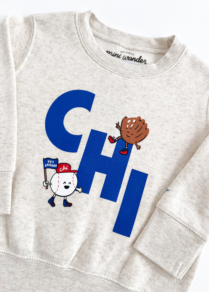 Chi Baseball Game Day Buddies Sweatshirt - Image 8