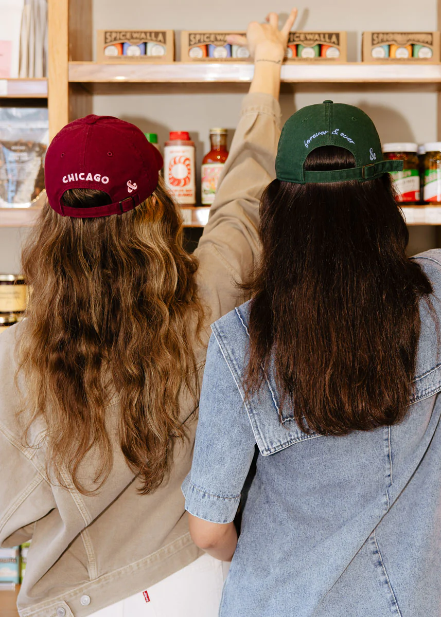 Chi Dad Hat - Burgundy & Pink - Image 9