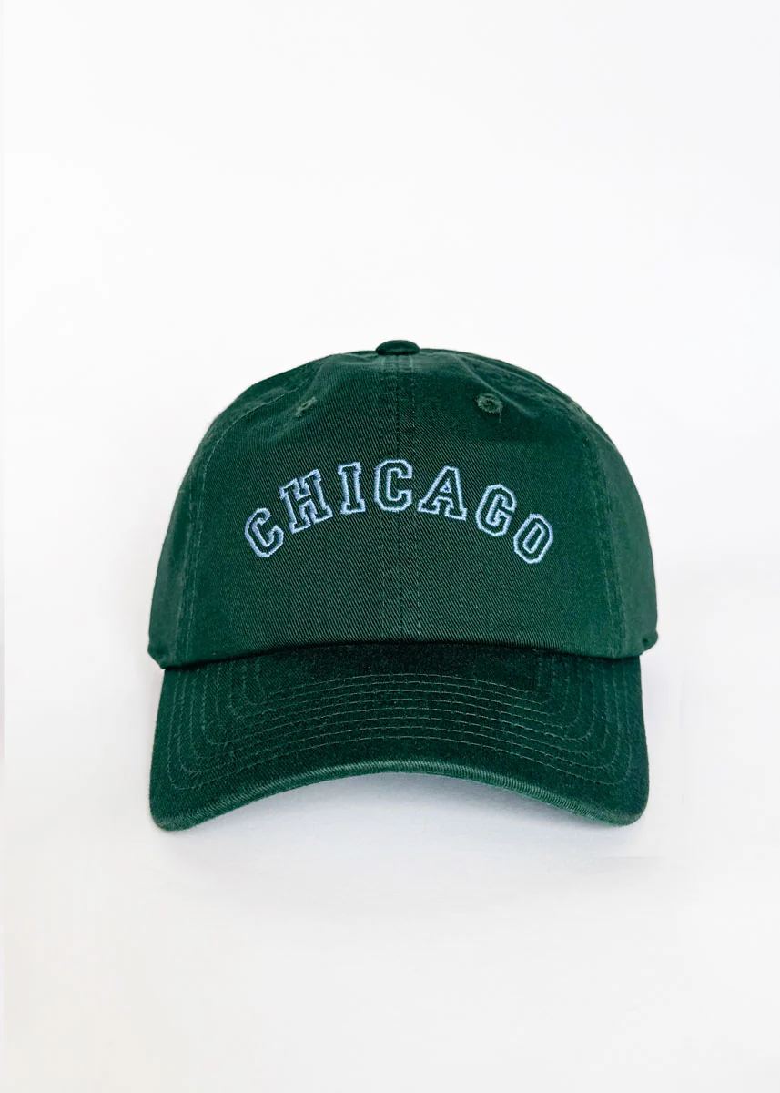 Chicago Arch Dad Hat - Green & Blue
