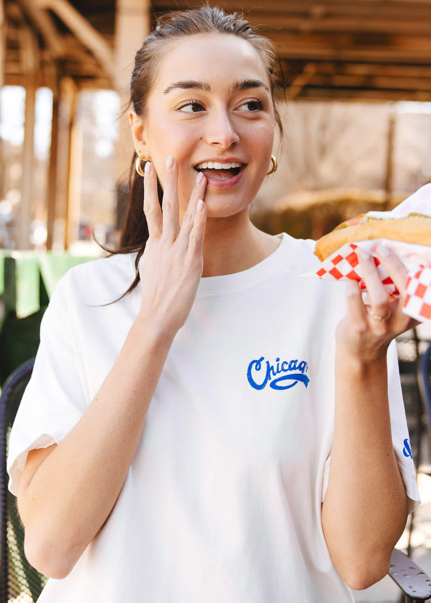 Chicago Baseball Patches Oversized Tee - Image 3