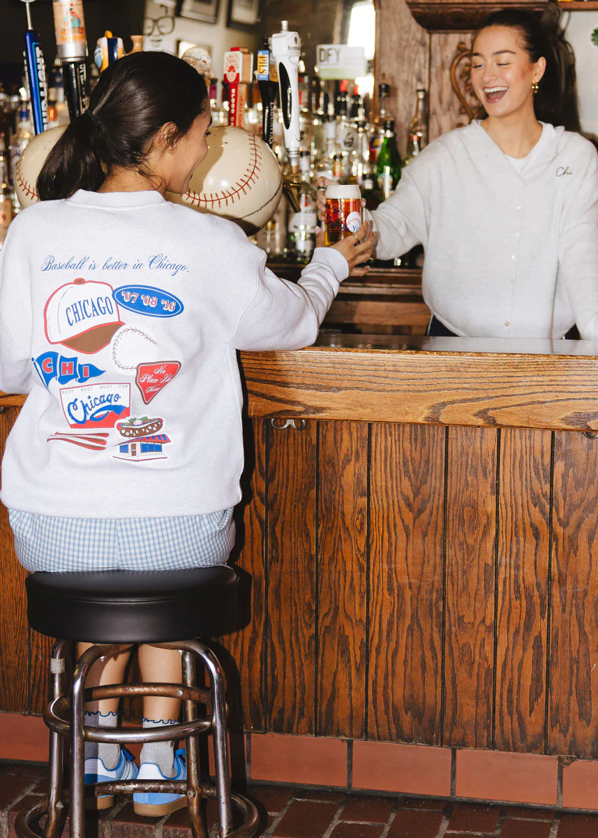 Chicago Baseball Patches Sweatshirt - Image 6