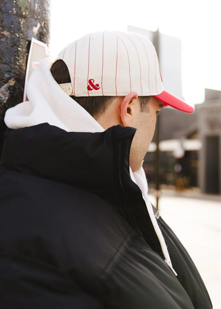 Chicago Blackhawks Puff Pinstripe Baseball Cap - Image 9