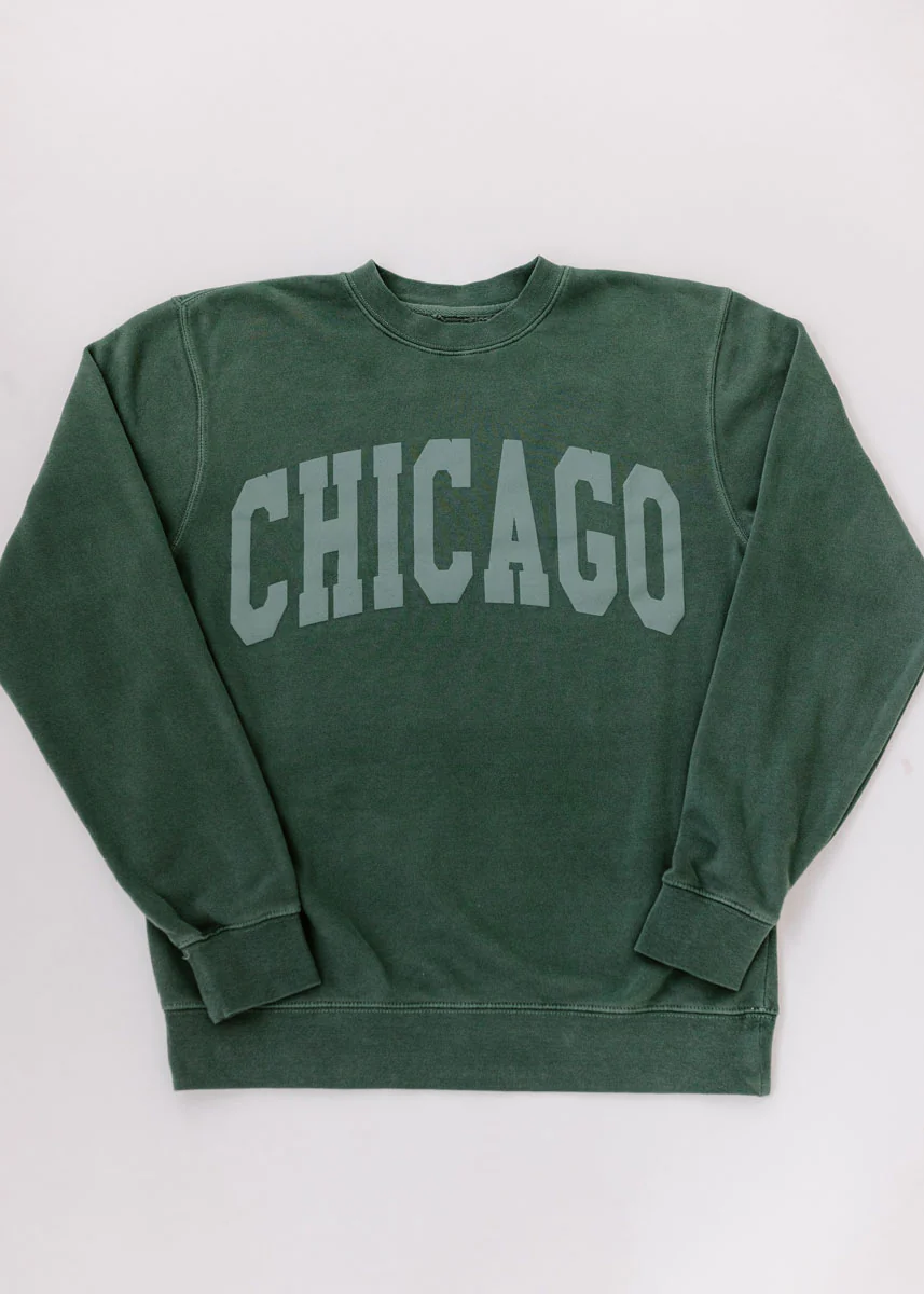 Chicago Collegiate Puff Sweatshirt - Alpine - Image 8