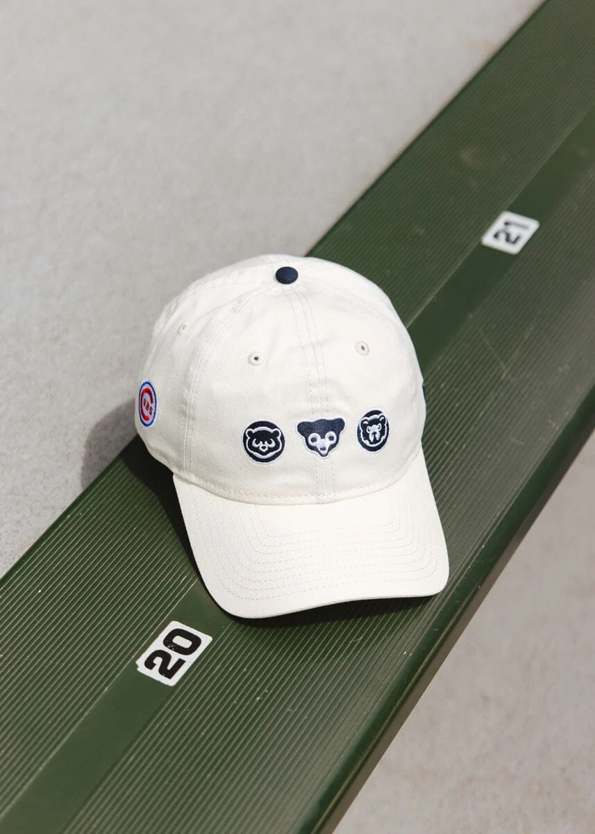 Chicago Cubs Bears Dad Hat - Ivory