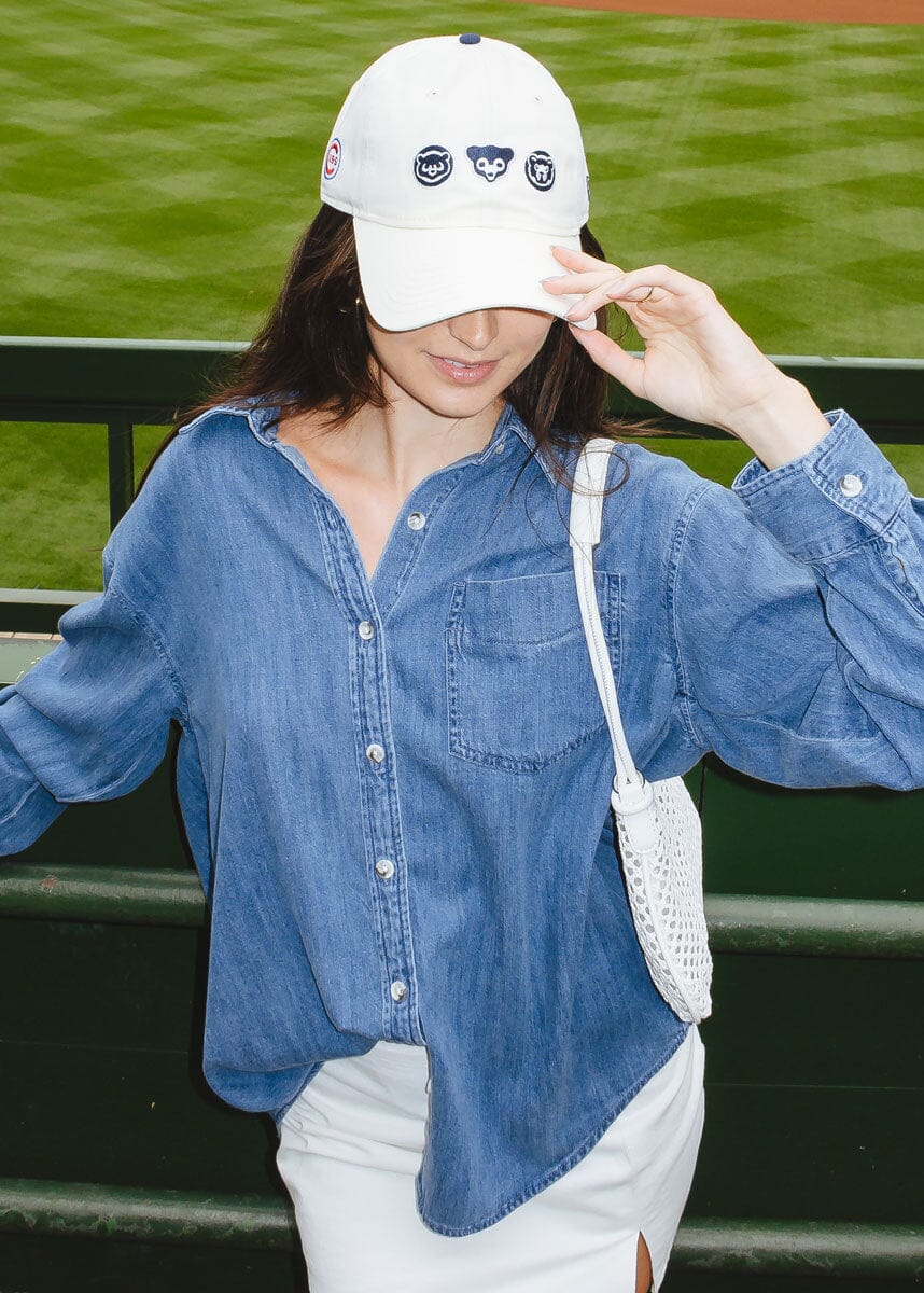 Chicago Cubs Bears Dad Hat - Ivory - Image 2