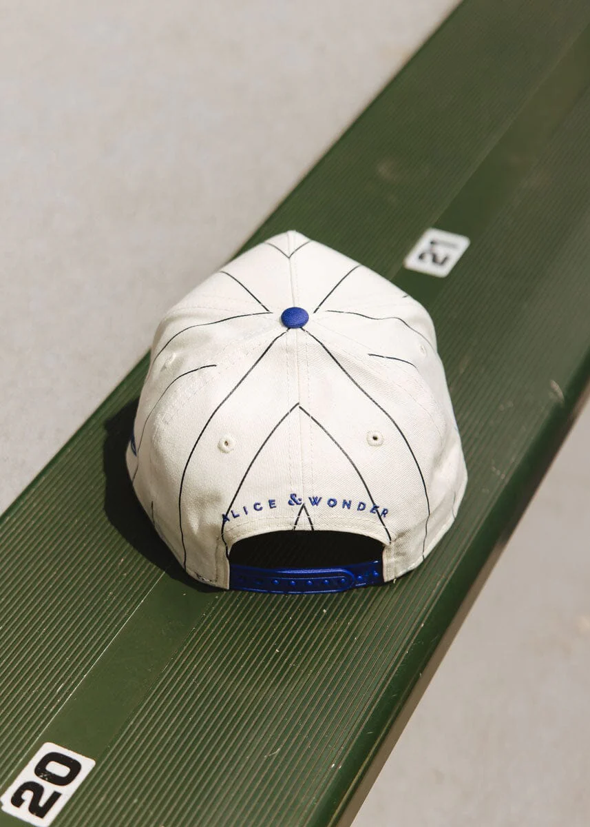 Chicago Cubs Pinstripe Puff Hat - Royal - Image 3