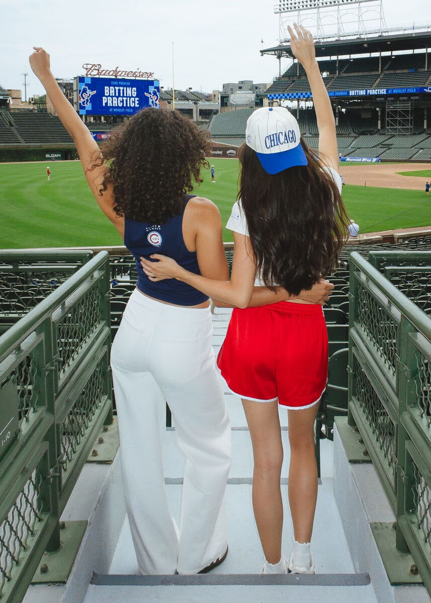 Chicago Cubs Pinstripe Puff Hat - Royal - Image 7