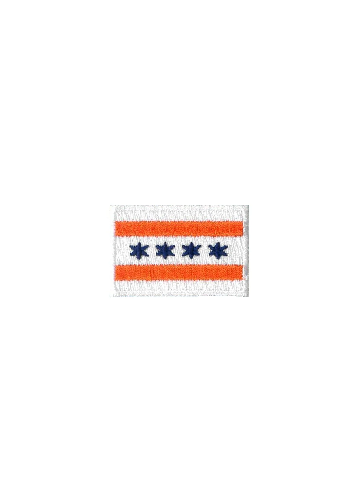 Chicago Flag Patch - Blue & Orange