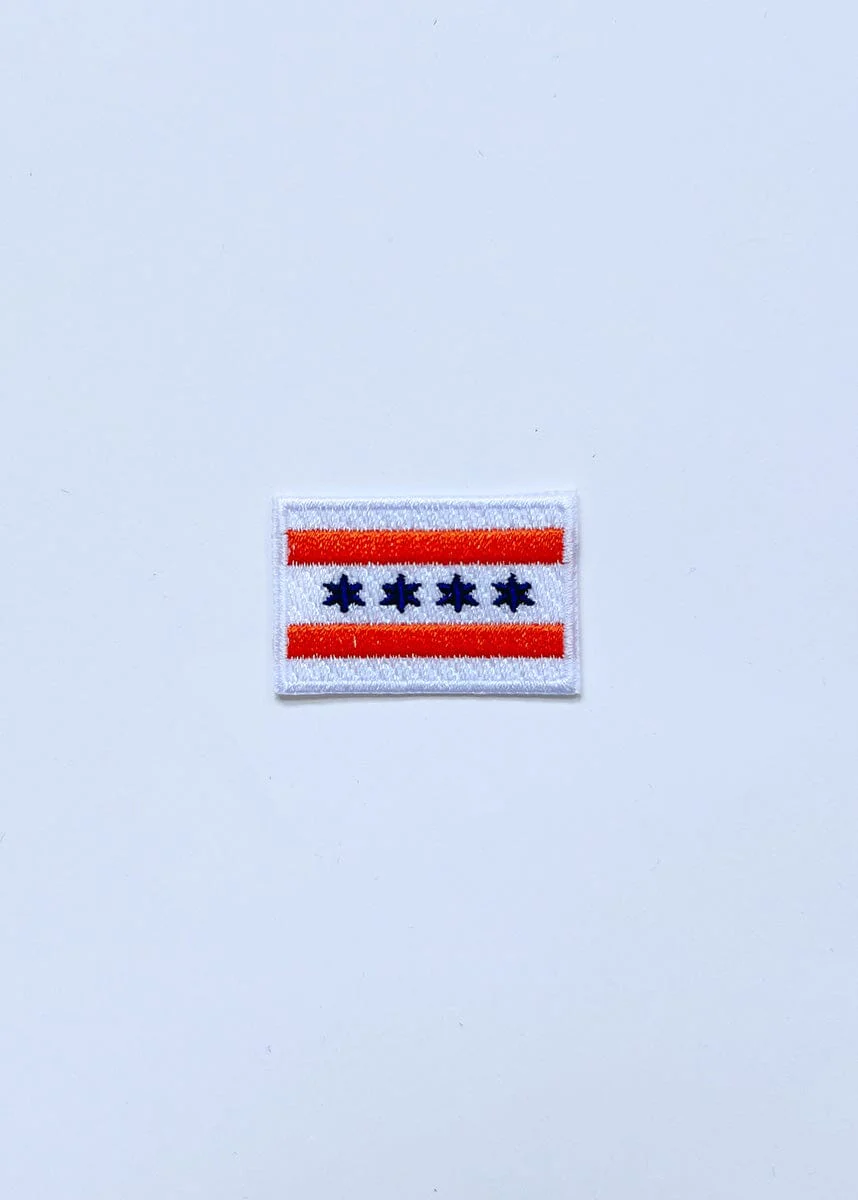 Chicago Flag Patch - Blue & Orange - Image 3
