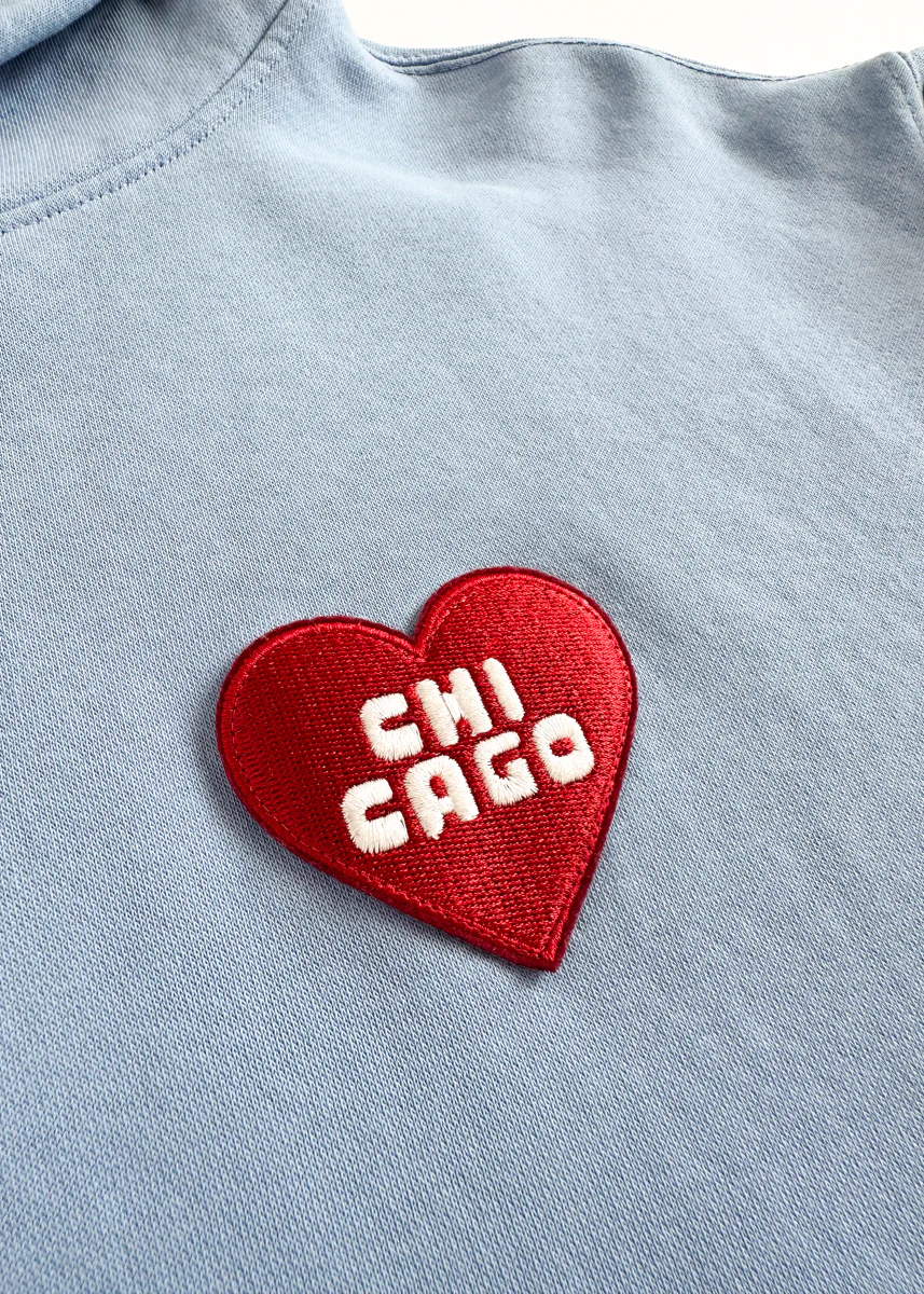 Chicago Game Day Patch Hoodie - Blue - Image 8