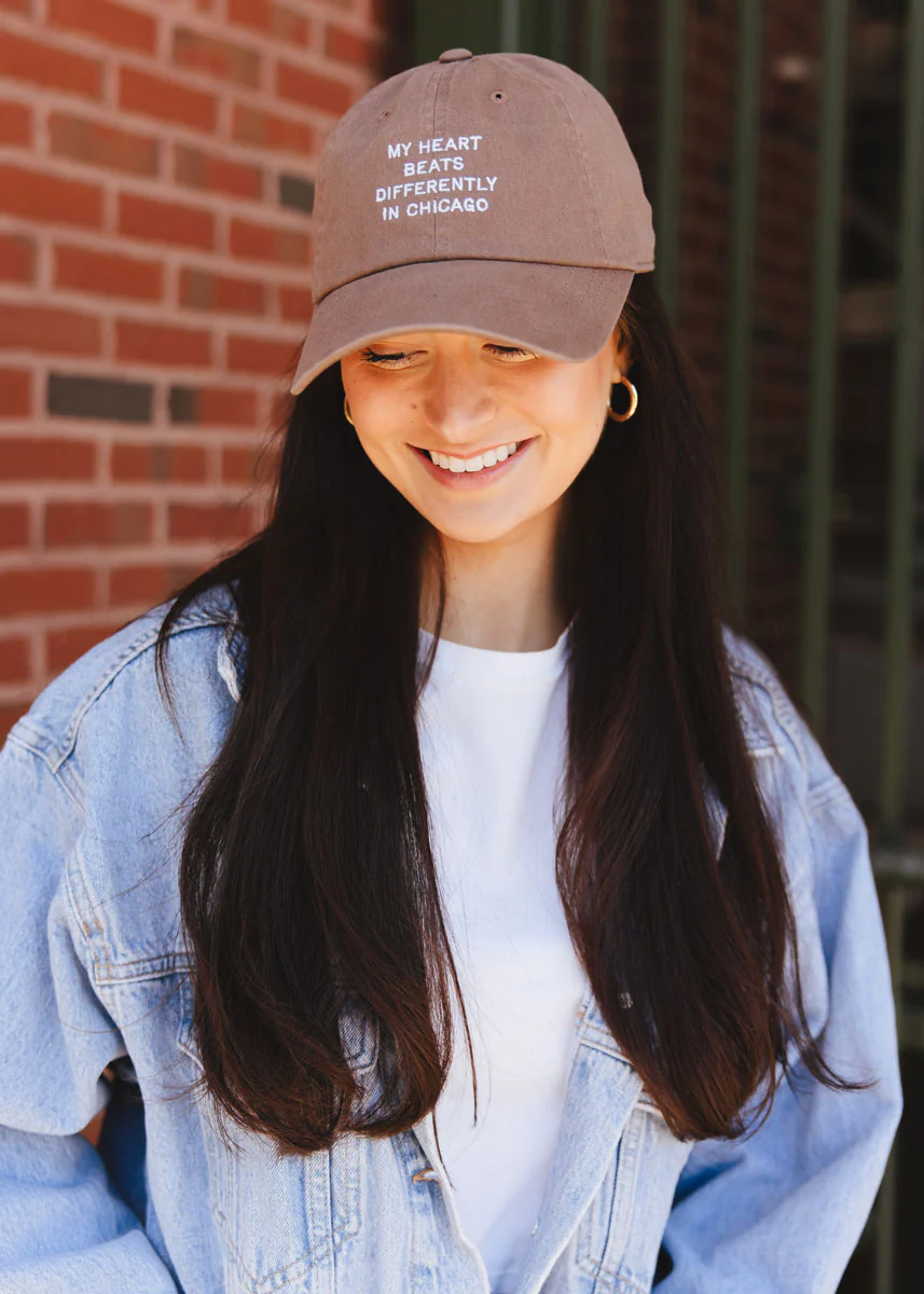 Chicago Heartbeat Dad Hat - Espresso - Image 4
