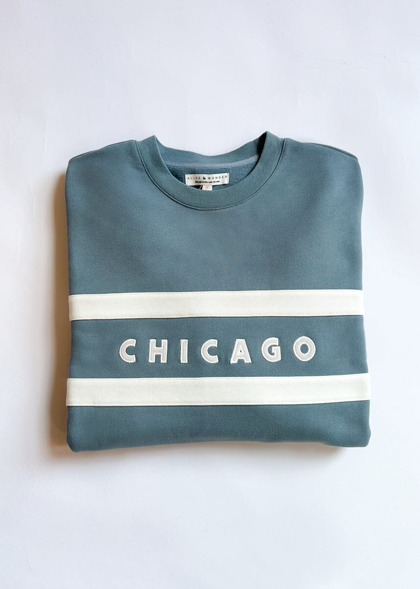 Chicago Oversized Rugby Sweatshirt - Light Blue - Image 5