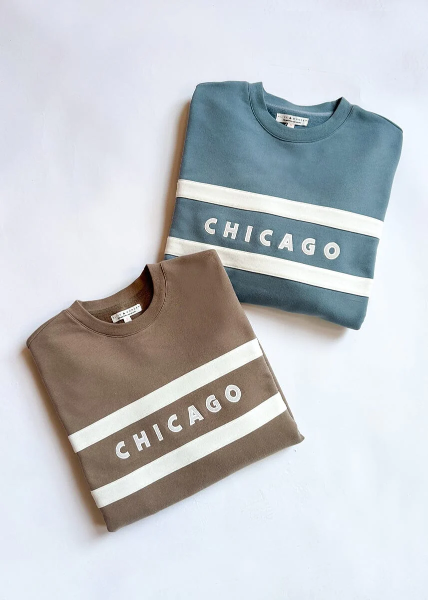 Chicago Oversized Rugby Sweatshirt - Taupe - Image 10