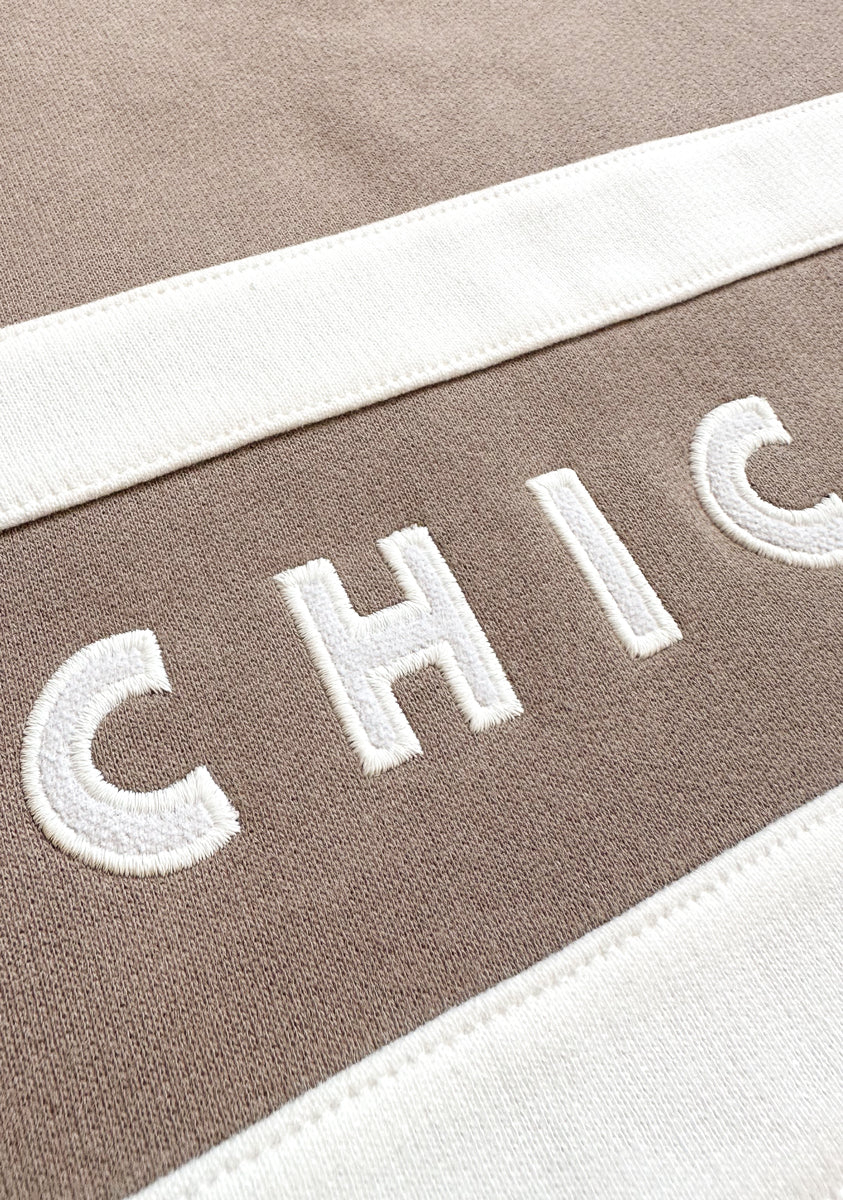 Chicago Oversized Rugby Sweatshirt - Taupe - Image 4