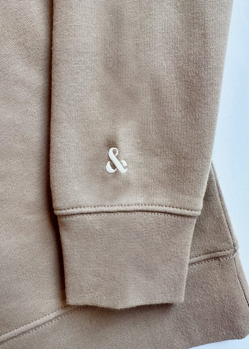 Chicago Oversized Rugby Sweatshirt - Taupe - Image 9