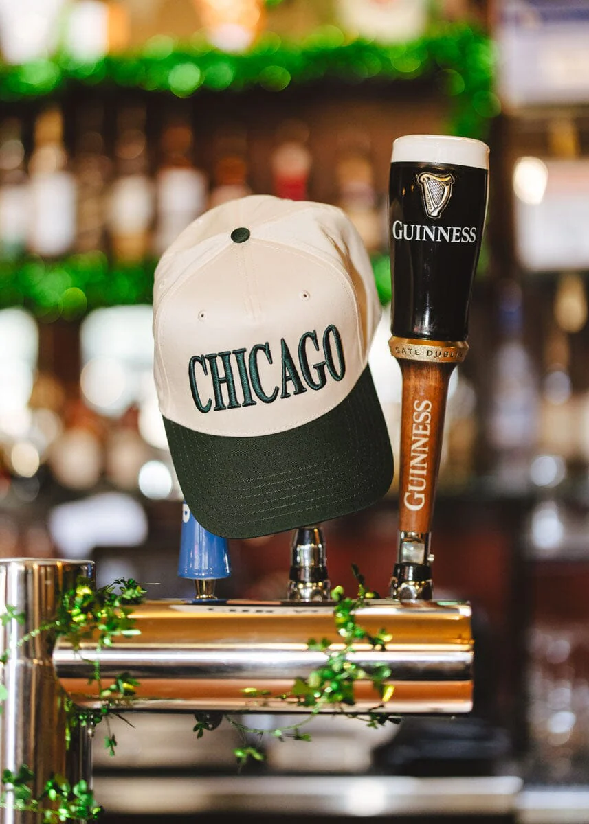 Chicago Puff Baseball Cap - Green - Image 3