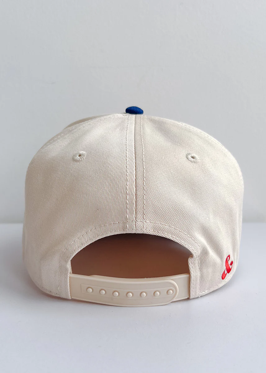Chicago Puff Baseball Cap - Royal & Red - Image 7