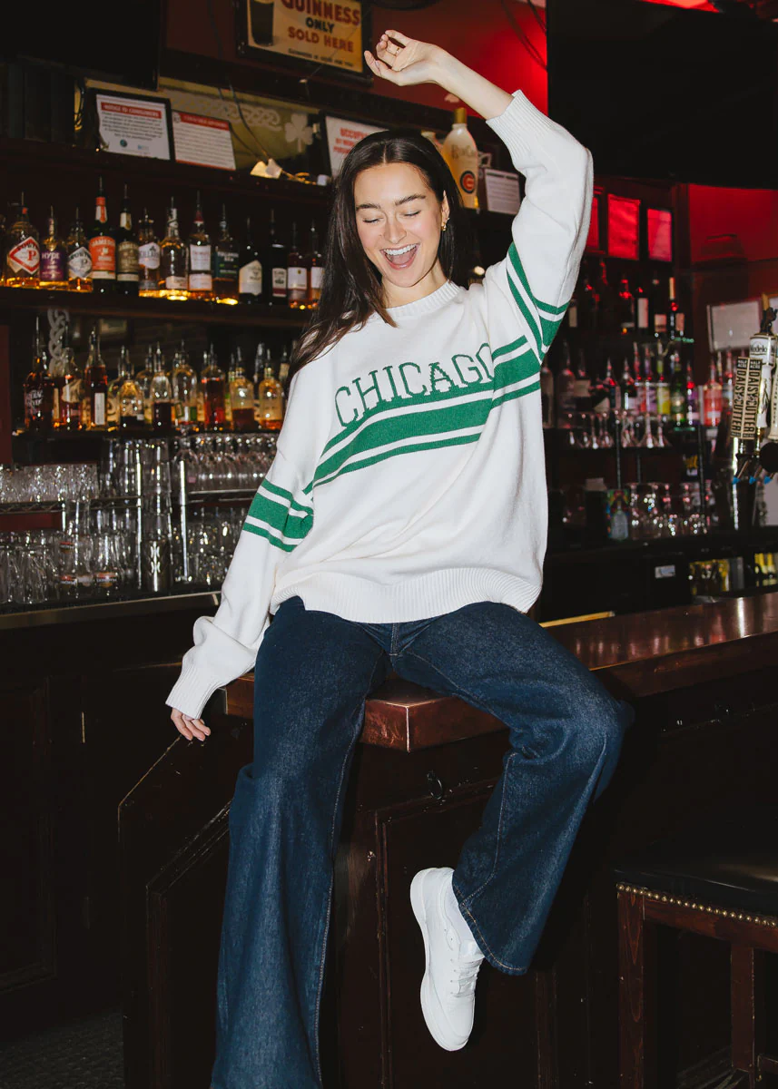 Chicago Stripe Stack Oversized Sweater - Image 3