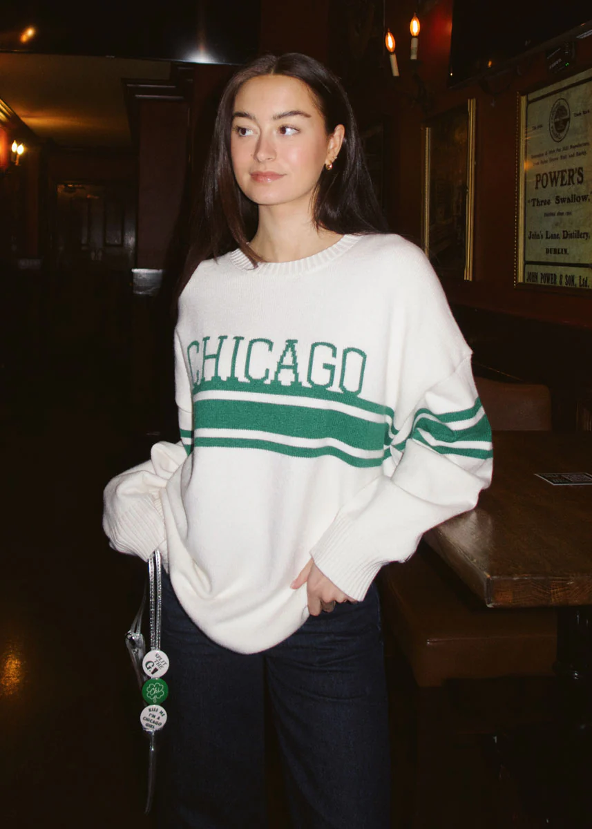 Chicago Stripe Stack Oversized Sweater - Image 4
