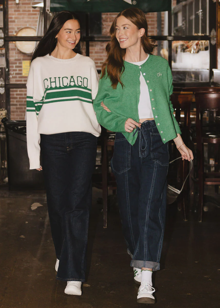 Chicago Stripe Stack Oversized Sweater - Image 5