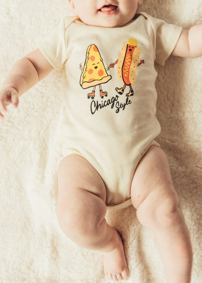 Chicago Style Onesie - Natural - Image 4