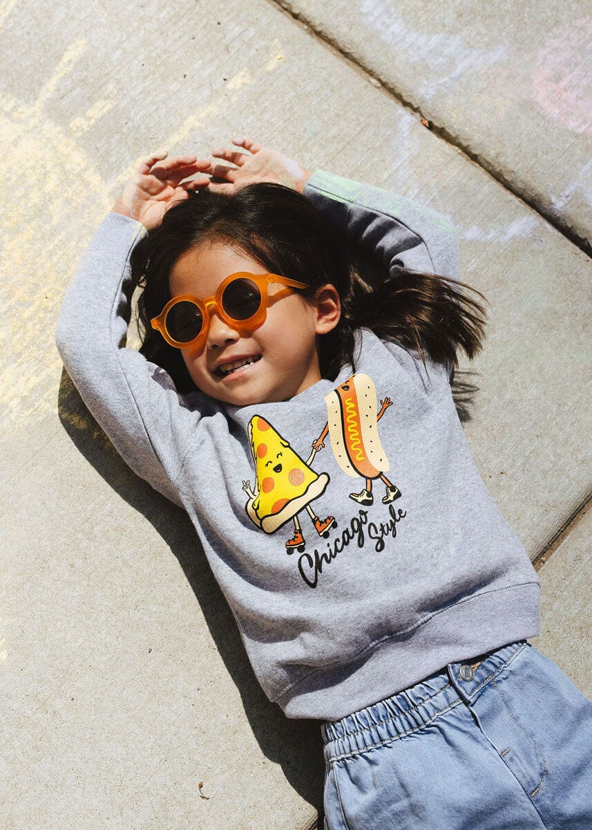 Chicago Style Toddler Sweatshirt - Heather Grey - Image 9